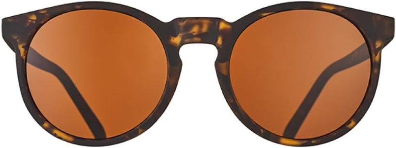 Goodr Nine Dollar Pour Over Polarized Round Sunglasses, Small Sized (Circle G), Brown Translucent Frames with Brown Non-Reflective Glare Reducing Lens, UV400 Protection, No Slip, No Bounce - Image 2